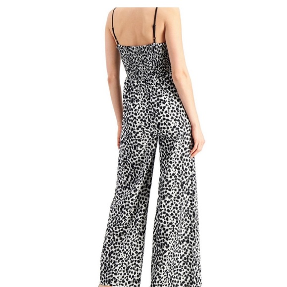 INC International Concepts 
Cotton Printed Piped-Trim jumpsuit, size M - Picture 8 of 11
